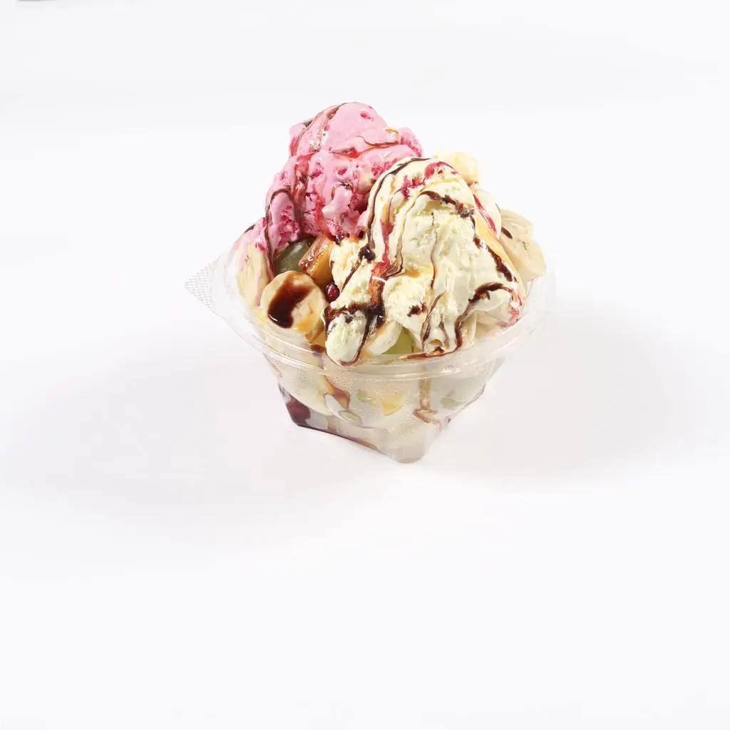 Fruit Salad with Ice Cream